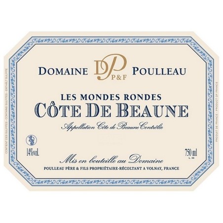 Côte de Beaune Les Mondes Rondes 2023 POULLEAU