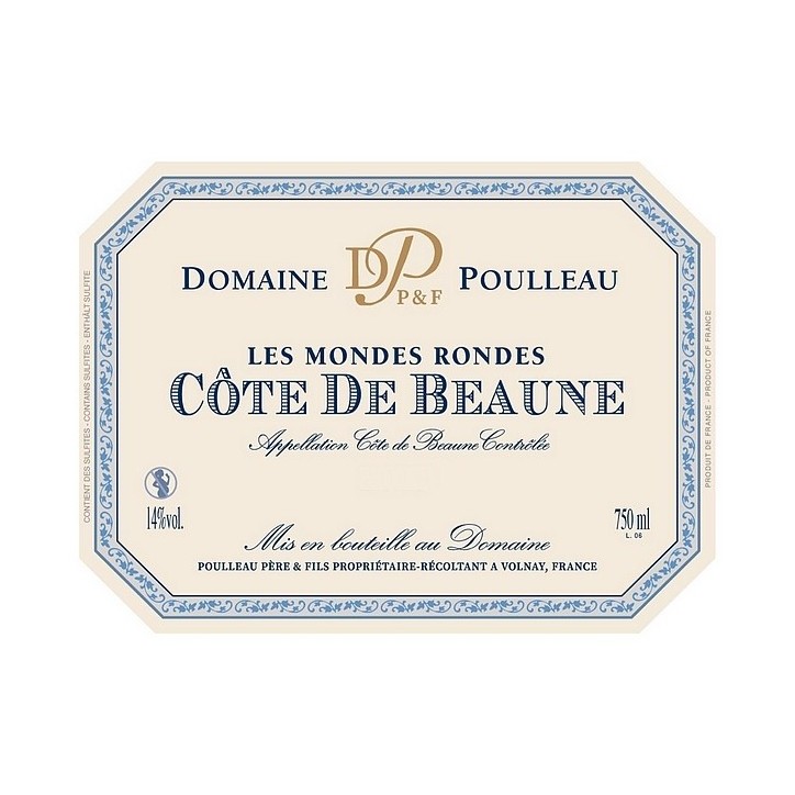 Côte de Beaune Les Mondes Rondes 2023 POULLEAU