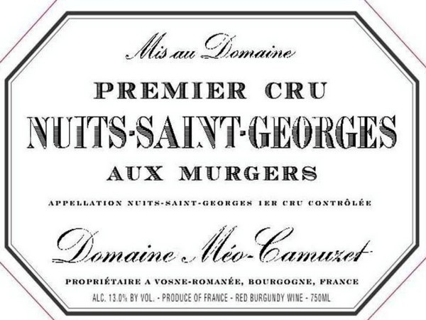 Nuits-Saint-Georges 1er cru "Aux Murgers" 2023 MEO-CAMUZET