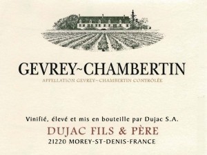 Gevrey-Chambertin 2023 DUJAC Fils & Père