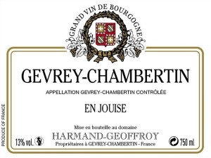 Gevrey-Chambertin En Jouise 2022 HARMAND-GEOFFROY