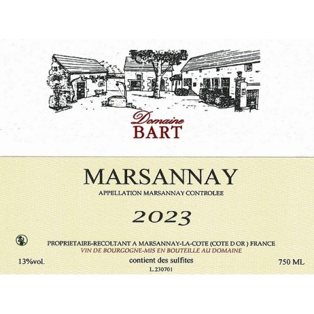 Marsannay Rouge 2023 BART