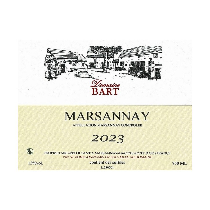 Marsannay Rouge 2023 BART