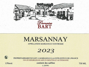 Marsannay Rouge 2023 BART