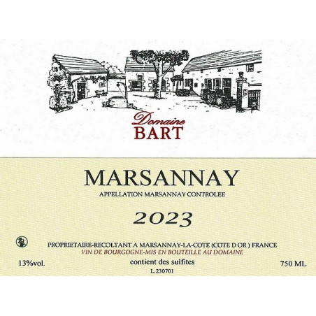 Marsannay Rouge 2023 BART