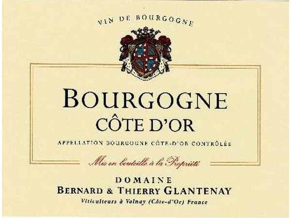 Bourgogne Côte D'Or Rouge 2023 GLANTENAY Thierry