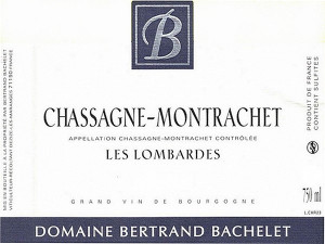 Chassagne-Montrachet Les Lombardes 2024 BACHELET Bertrand
