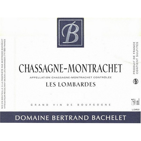 Chassagne-Montrachet Les Lombardes 2024 BACHELET Bertrand