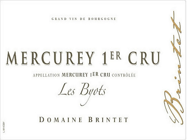 Mercurey 1er cru Les Byots 2023 BRINTET