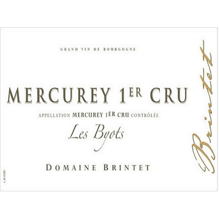Mercurey 1er cru Les Byots 2023 BRINTET