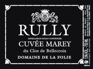 Rully Cuvée Marey 2024 Rouge La FOLIE Domaine