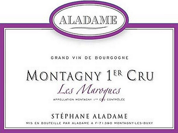 Montagny 1er cru Les Maroques 2023 ALADAME Stéphane