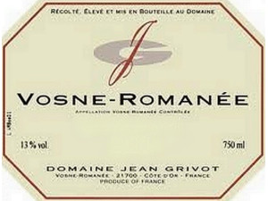 Vosne-Romanée 2023 GRIVOT Jean