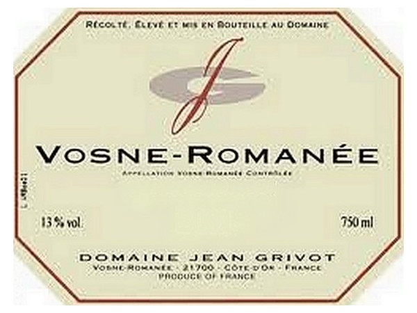 Vosne-Romanée 2023 GRIVOT Jean