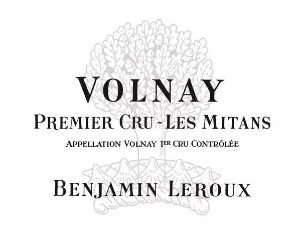 Volnay 1er cru Mitans 2020 LEROUX Benjamin