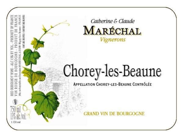 Chorey-les-Beaune rouge 2022 MARECHAL Catherine & Claude