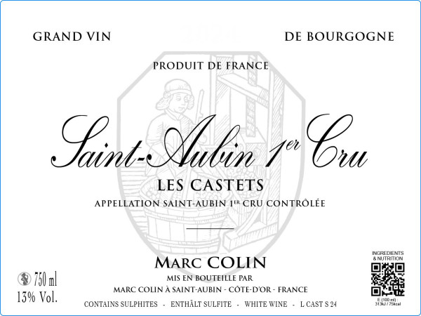 Saint-Aubin 1er cru Les Castets 2024 COLIN Marc