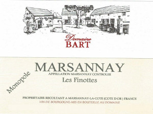 Marsannay Rouge Les Finottes 2024 BART
