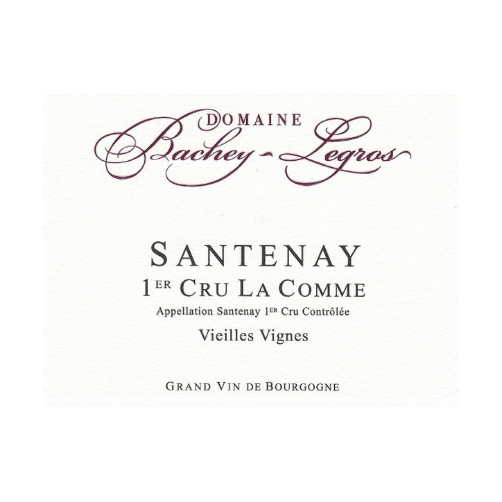 Santenay 1er cru La Comme Rouge 2022 BACHEY-LEGROS