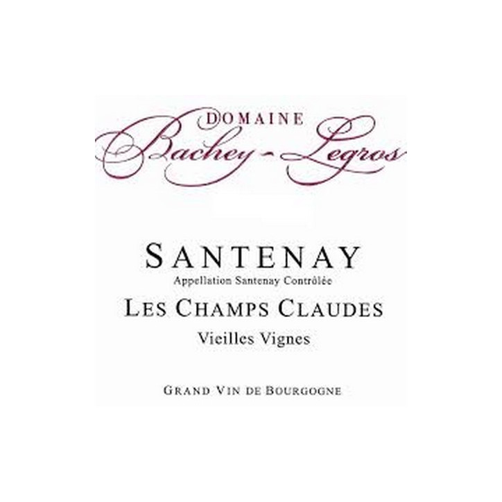Santenay Rouge Champs Claudes 2022 BACHEY LEGROS