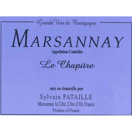 Marsannay Rouge Le Chapitre 2023 PATAILLE Sylvain