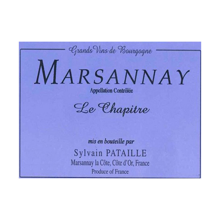 Marsannay Rouge Le Chapitre 2023 PATAILLE Sylvain