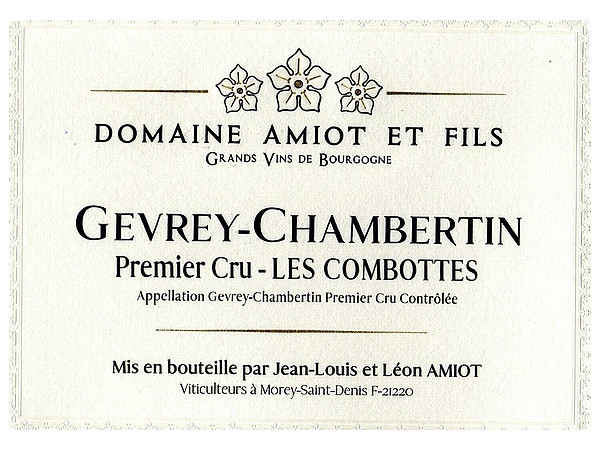 Magnum Gevrey-Chambertin 1er cru Les Combottes 2022 AMIOT Léon