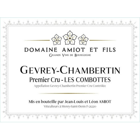 Gevrey-Chambertin 1er cru Aux Combottes 2022 AMIOT Léon
