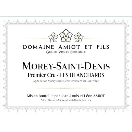Morey-Saint-Denis 1er cru Les Blanchards 2022 AMIOT Léon