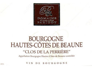 Bourgogne Hautes Côtes de Beaune rouge Clos de la Perrière 2024 PARIGOT Alexandre