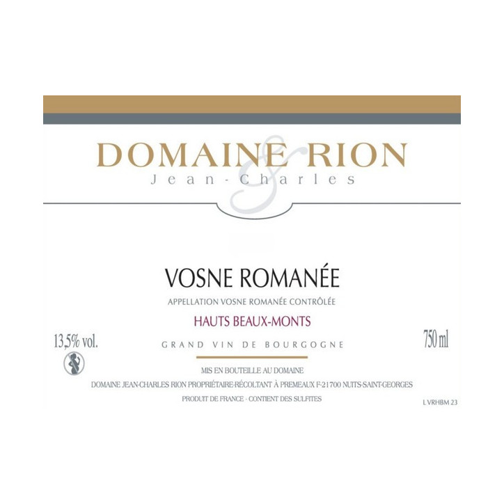 Vosne-Romanée 2022 Hauts Beaux Bruns RION