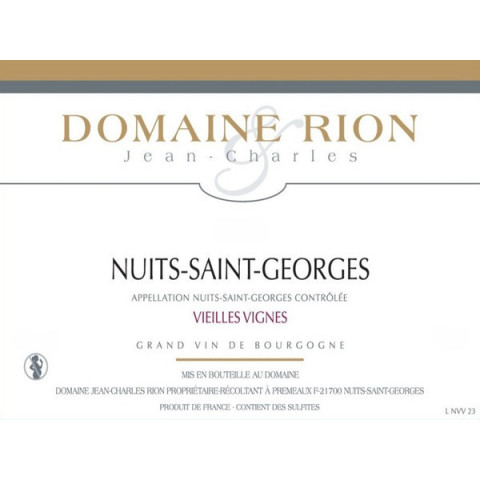 Nuits-Saint-Georges 2023 Vieilles Vignes RION Jean-Charles