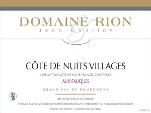 Magnum Côtes de Nuits Villages 2020 Aux Fauques RION Jean-Charles