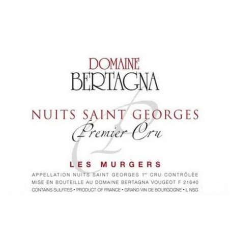 Nuits-Saint-Georges 1er cru Les Murgers 2018 BERTAGNA (Domaine)