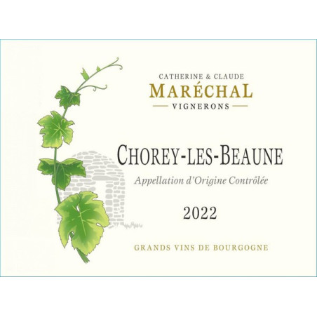 Chorey-les-Beaune rouge 2022 MARECHAL Catherine & Claude